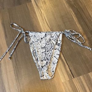 Nasty Gal high waisted string bikini bottom